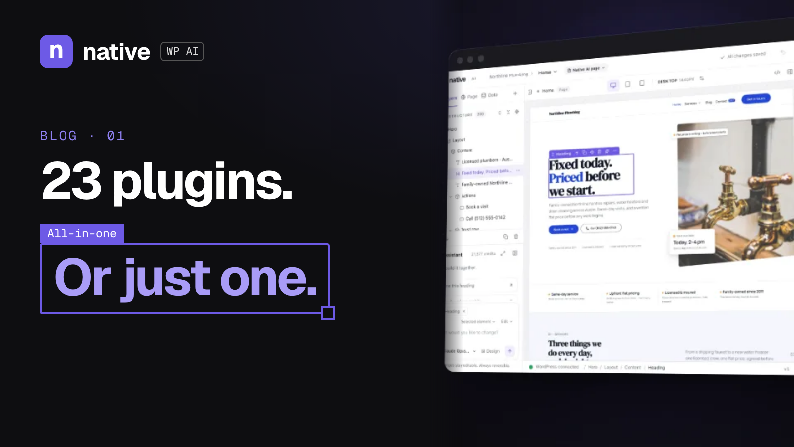 Your WordPress Site Has 23 Plugins. What If It Only Needed One?