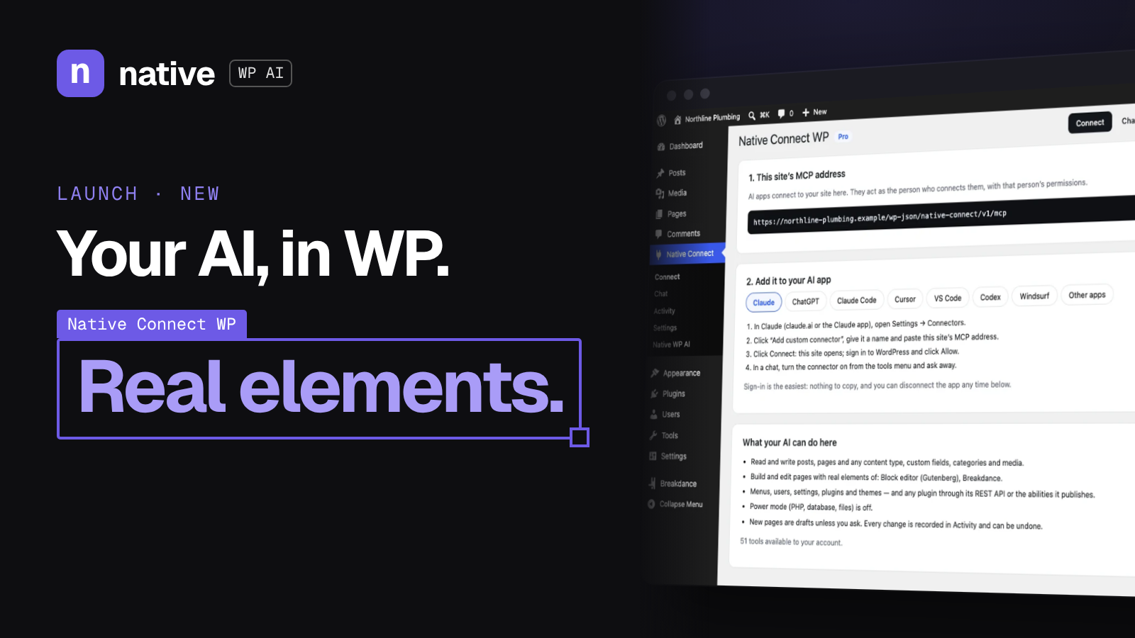 Meet Native Connect WP: Your Own AI, Building Right Inside WordPress